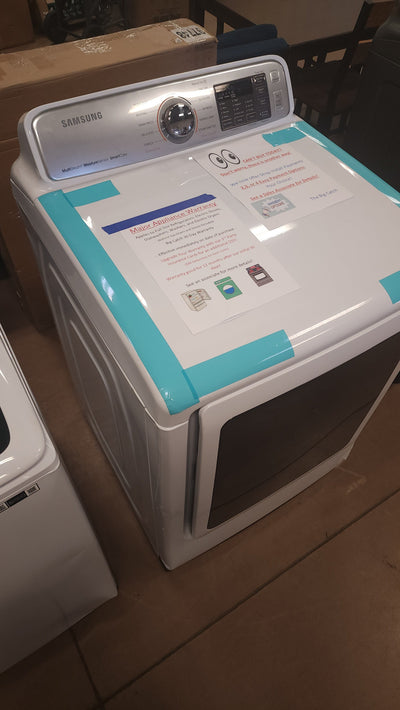 Samsung 7.4 cu. ft. Smart ELECTRIC Dryer with Multi-Steam! (Brand New - Minor Scratch/Dents From Shipping) - (Photos Shown)