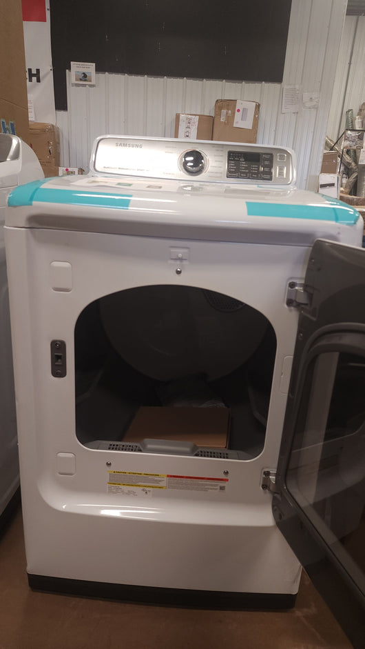 Samsung 7.4 cu. ft. Smart ELECTRIC Dryer with Multi-Steam! (Brand New - Minor Scratch/Dents From Shipping) - (Photos Shown)