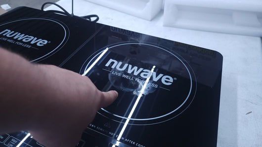 NUWAVE Double Precision Induction Cooktop, Portable, Powerful with 2 Large 8” Heating Coils! (USED - LIKE NEW)

-Used once, very clean but does have a mark on the right burner, photos shown