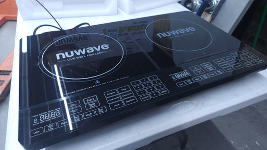 NUWAVE Double Precision Induction Cooktop, Portable, Powerful with 2 Large 8” Heating Coils! (USED - LIKE NEW)

-Used once, very clean but does have a mark on the right burner, photos shown