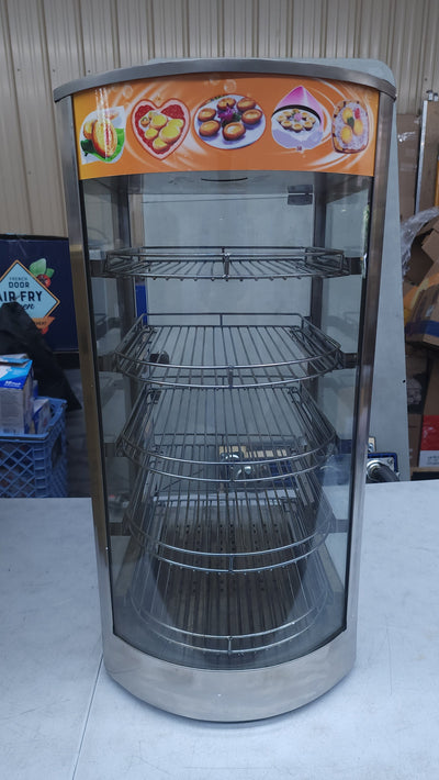 14" Food Display Warmer Curved Glass Warming Cabinet Hot Food Showcase Countertop 5 Layers (14"(5 Layer))! (USED - TESTED/WORKS GREAT!)