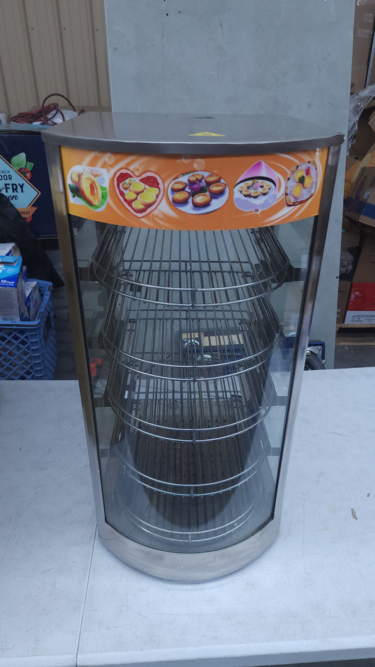 14" Food Display Warmer Curved Glass Warming Cabinet Hot Food Showcase Countertop 5 Layers (14"(5 Layer))! (USED - TESTED/WORKS GREAT!)