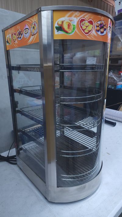 14" Food Display Warmer Curved Glass Warming Cabinet Hot Food Showcase Countertop 5 Layers (14"(5 Layer))! (USED - TESTED/WORKS GREAT!)