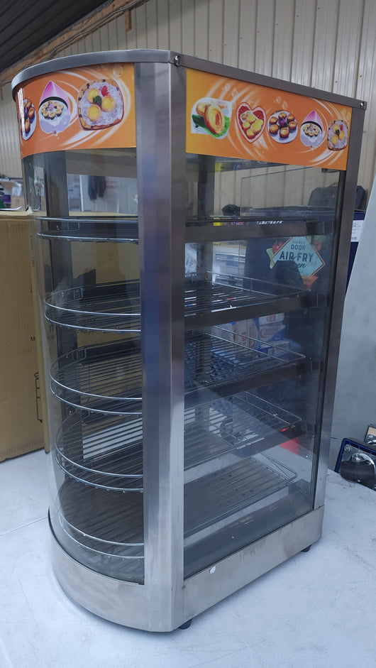 14" Food Display Warmer Curved Glass Warming Cabinet Hot Food Showcase Countertop 5 Layers (14"(5 Layer))! (USED - TESTED/WORKS GREAT!)