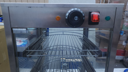 14" Food Display Warmer Curved Glass Warming Cabinet Hot Food Showcase Countertop 5 Layers (14"(5 Layer))! (USED - TESTED/WORKS GREAT!)