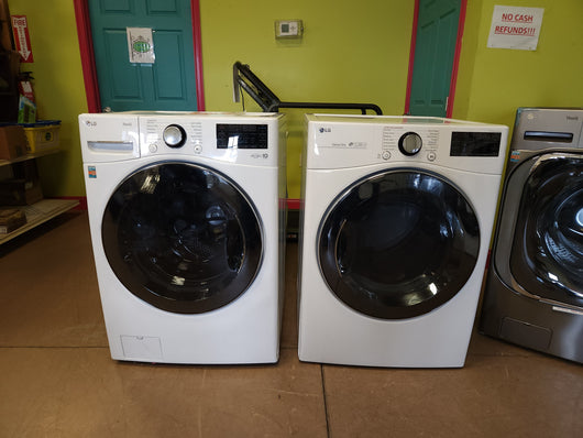 LG 4.5 cu. ft. Front Load Washer with TurboWash 360 Technology and 7.4 cu. ft. GAS Dryer with TurboSteam! (GAS DRYER & WASHER)