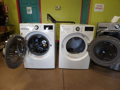 LG 4.5 cu. ft. Front Load Washer with TurboWash 360 Technology and 7.4 cu. ft. GAS Dryer with TurboSteam! (GAS DRYER & WASHER)