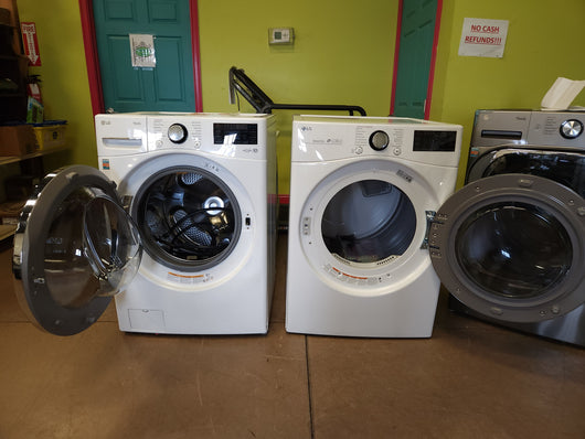 LG 4.5 cu. ft. Front Load Washer with TurboWash 360 Technology and 7.4 cu. ft. GAS Dryer with TurboSteam! (GAS DRYER & WASHER)