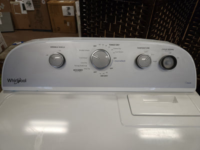 Whirlpool  7-cu ft Electric Dryer (White)!

-Brand new (Signal Knob is Missing Cover)