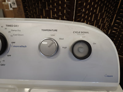 Whirlpool  7-cu ft Electric Dryer (White)!

-Brand new (Signal Knob is Missing Cover)