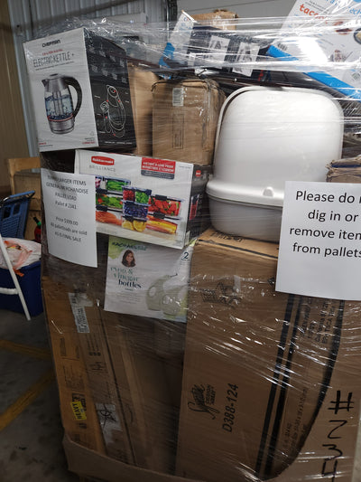JUMBO LIQUIDATION PALLET- Number # 2341

 

$399 after 20 percent automatic discount at checkout 