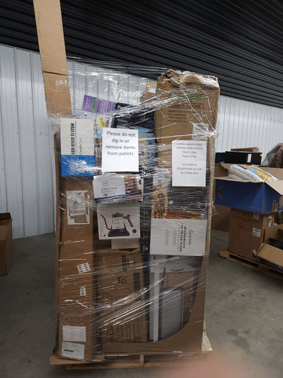 JUMBO LIQUIDATION PALLET- Number # 2344

 

$399 after 20 percent automatic discount at checkout 