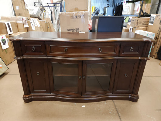 ALTRA BUCKINGHAM SOLIF WOOD CONSOLE TABLE!

-Brand New, but does have some very light chips/scratches from shipping, photos shown