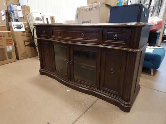 ALTRA BUCKINGHAM SOLIF WOOD CONSOLE TABLE!

-Brand New, but does have some very light chips/scratches from shipping, photos shown