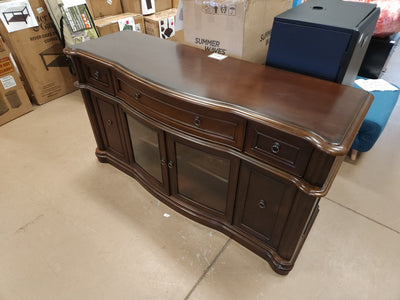 ALTRA BUCKINGHAM SOLIF WOOD CONSOLE TABLE!

-Brand New, but does have some very light chips/scratches from shipping, photos shown