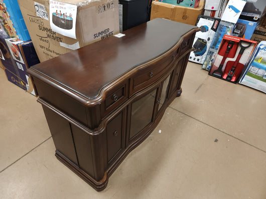 ALTRA BUCKINGHAM SOLIF WOOD CONSOLE TABLE!

-Brand New, but does have some very light chips/scratches from shipping, photos shown