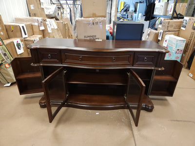 ALTRA BUCKINGHAM SOLIF WOOD CONSOLE TABLE!

-Brand New, but does have some very light chips/scratches from shipping, photos shown