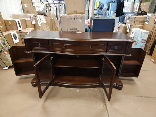 ALTRA BUCKINGHAM SOLIF WOOD CONSOLE TABLE!

-Brand New, but does have some very light chips/scratches from shipping, photos shown
