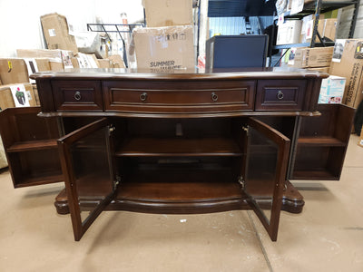 ALTRA BUCKINGHAM SOLIF WOOD CONSOLE TABLE!

-Brand New, but does have some very light chips/scratches from shipping, photos shown