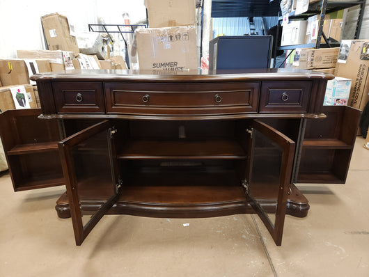 ALTRA BUCKINGHAM SOLIF WOOD CONSOLE TABLE!

-Brand New, but does have some very light chips/scratches from shipping, photos shown
