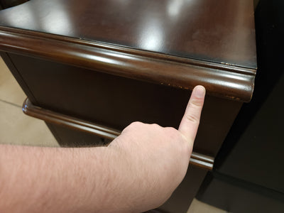 ALTRA BUCKINGHAM SOLIF WOOD CONSOLE TABLE!

-Brand New, but does have some very light chips/scratches from shipping, photos shown
