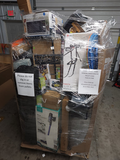 JUMBO LIQUIDATION PALLET- Number # 2348

 

$399 after 20 percent automatic discount at checkout 