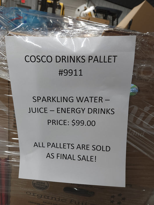 COSCO DRINKS LIQUIDATION PALLET- Number # 9911!