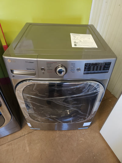 LG - 9.0 Cu. Ft. Gas Dryer with Steam and Sensor Dry - Graphite steel!

-Brand new out of the box, never used