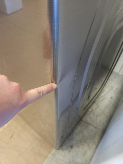 Samsung 5.0 cu. ft. Top Load Washer with Active Water Jet in Champagne!  -Brand new out of the box, but does have a small indent from shipping, photos shown