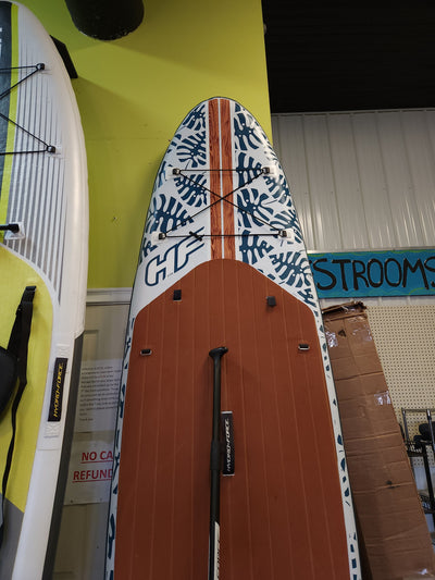 Hydro-Force Oceana 10ft 2-in-1 Inflatable Stand-Up Paddleboard/Kayak Set, Original!

-Brand new in the box