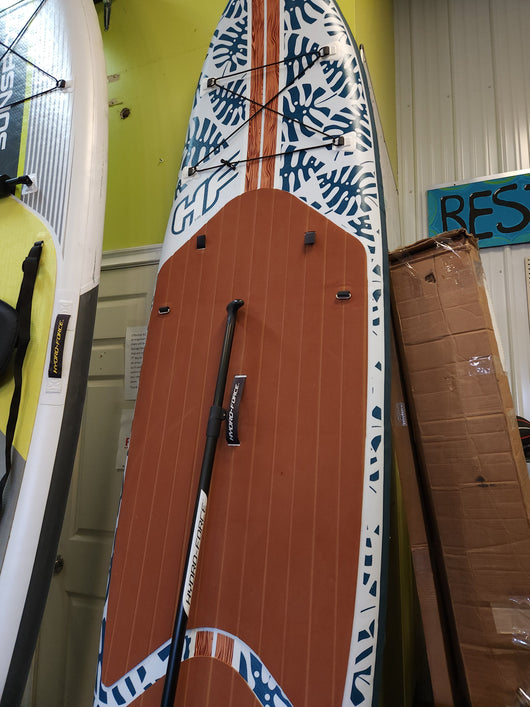 Hydro-Force Oceana 10ft 2-in-1 Inflatable Stand-Up Paddleboard/Kayak Set, Original!

-Brand new in the box