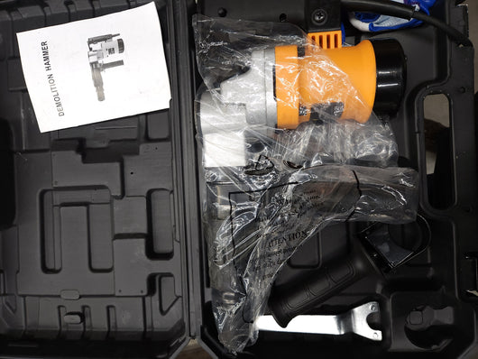 VEVOR Demolition Hammer, 0.67" 9.5 Amp Corded Concrete Breaker Accepts SDS-Plus Bits, 1050W Jack Hammer w/ Flat and Point Chisel Bits & Case, 6.5 Joule Concrete Jack for Breaking tough Ground & Wall!