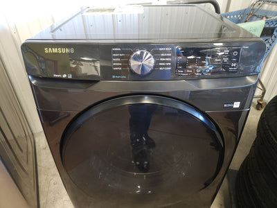 Samsung 4.5CuFt Front Load Washer with Steam!

-Brand new out of the box (Does Have a small indent under the door) - (Works perfectly, door must be pushed harder to close, Does Lock When Started)