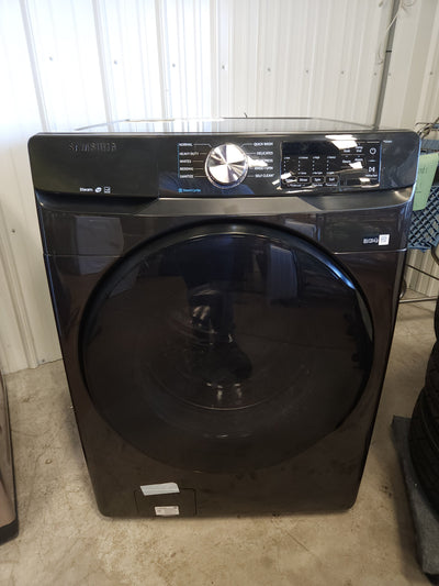 Samsung 4.5CuFt Front Load Washer with Steam!

-Brand new out of the box (Does Have a small indent under the door) - (Works perfectly, door must be pushed harder to close, Does Lock When Started)