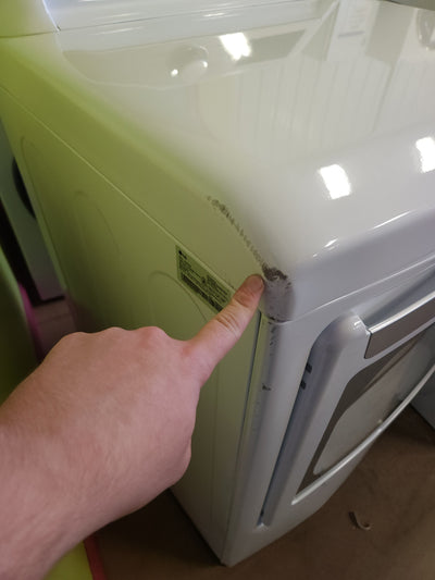 LG - 7.3 Cu Ft Gas Dryer with Sensor Dry - White! (USED - SCRATCHED)

-Dryer was tested and works perfectly, but was used and does have some scratches on the left side!