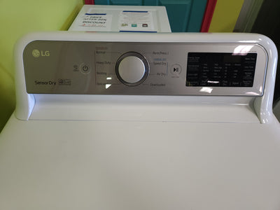 LG - 7.3 Cu Ft Gas Dryer with Sensor Dry - White! (USED - SCRATCHED)

-Dryer was tested and works perfectly, but was used and does have some scratches on the left side!