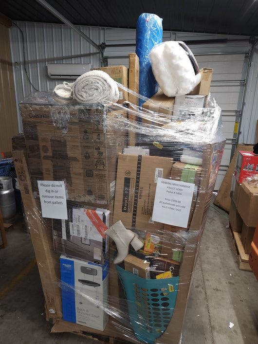 JUMBO LIQUIDATION PALLET- Number # 2456

 

$399 after 20 percent automatic discount at checkout 