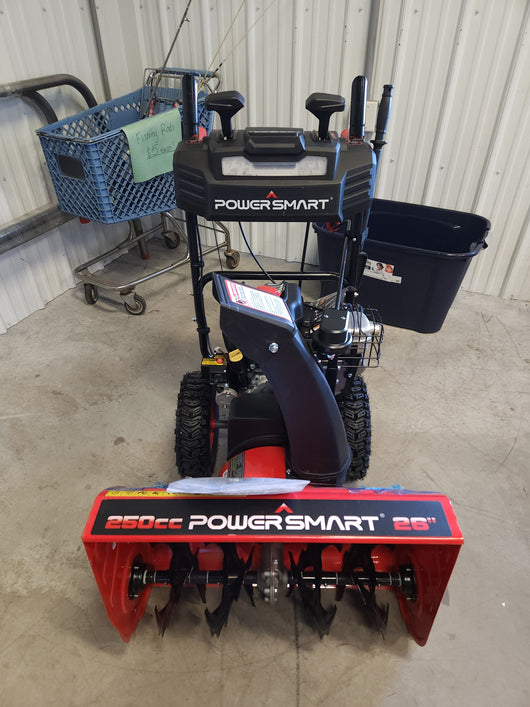 PowerSmart 26 in. Two Stage Electric Start Gas Snow Blower with Brigg Stratton Engine PSS2260BS!

-Brand new and Assembled