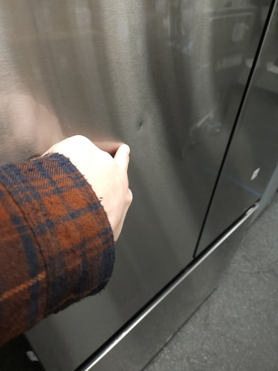 Samsung  Bespoke 30.1-cu ft French Door Refrigerator with Dual Ice Maker (Stainless Steel- All Panels) ENERGY STAR)!

-Brand new, has a very small indent on the door from shipping, photos shown