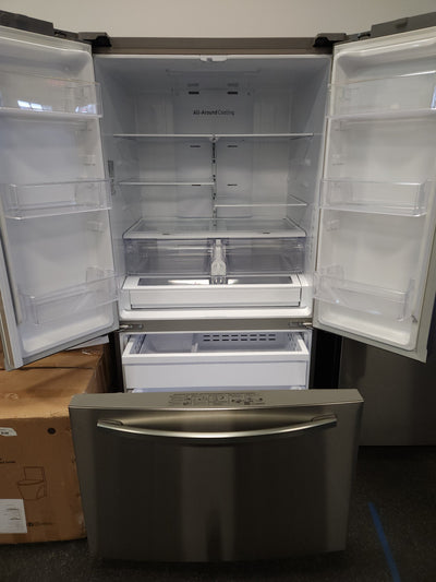 Samsung  28.2-cu ft French Door Refrigerator with Ice Maker (Fingerprint Resistant Stainless Steel) ENERGY STAR!

-Brand new out of the box!