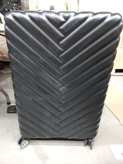 Kenneth Cole Reaction Women's Madison Square Hardside Chevron Expandable Luggage, Black, 2-Piece Set (20" & 28")!

-Brand new out of the box (side is scratched from shipping)