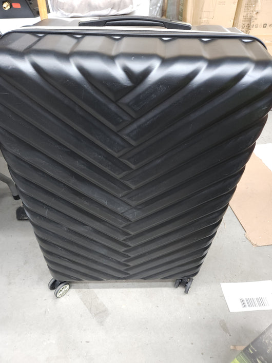 Kenneth Cole Reaction Women's Madison Square Hardside Chevron Expandable Luggage, Black, 2-Piece Set (20" & 28")!

-Brand new out of the box (side is scratched from shipping)