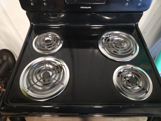 Frigidaire Black Electric Coil Top Stove! (USED)

-Used but was tested and works great
