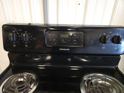 Frigidaire Black Electric Coil Top Stove! (USED)

-Used but was tested and works great
