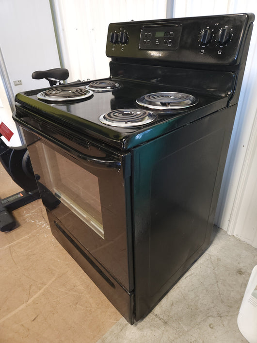 Frigidaire Black Electric Coil Top Stove! (USED)

-Used but was tested and works great