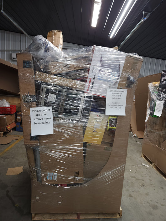 Jumbo huge liquidation pallet- over 7 ft tall ! Pallet number 8812!

 

$399 after automatic 20 percent off at checkout