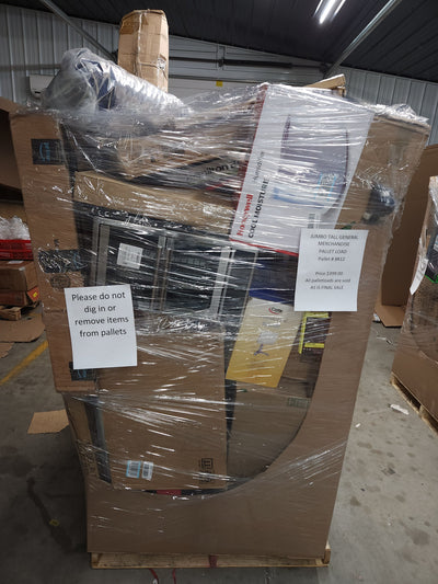Jumbo huge liquidation pallet- over 7 ft tall ! Pallet number 8812!

 

$399 after automatic 20 percent off at checkout
