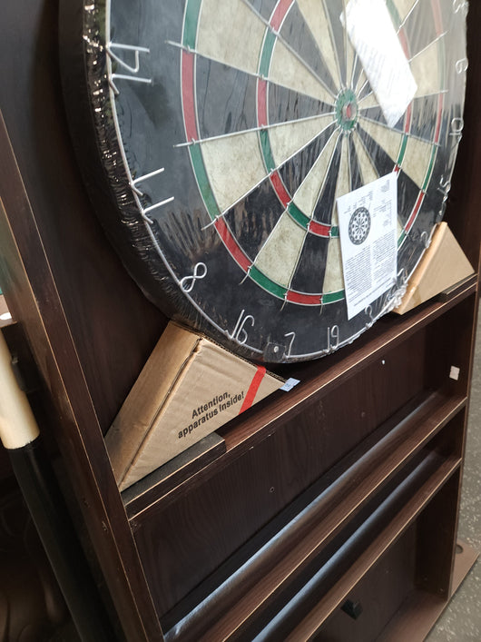 Barrington 90" Ball and Claw Leg Billiard, Pool Table with Cue Rack and Dartboard Set!