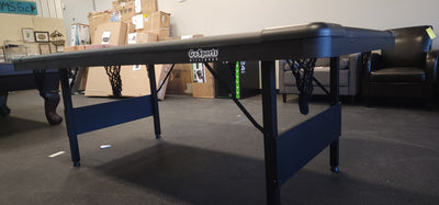 GoSports Mid-Size Billiards Game Tables - Foldable Design, Includes Full Set of Pool Balls, 2 Cue Sticks, Chalk, and Felt Brush!

-Brand new right out of the box, but one corner does have a very small blemish, photos shown