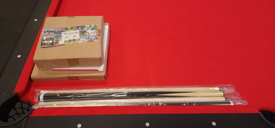 GoSports Mid-Size Billiards Game Tables - Foldable Design, Includes Full Set of Pool Balls, 2 Cue Sticks, Chalk, and Felt Brush!

-Brand new right out of the box, but one corner does have a very small blemish, photos shown